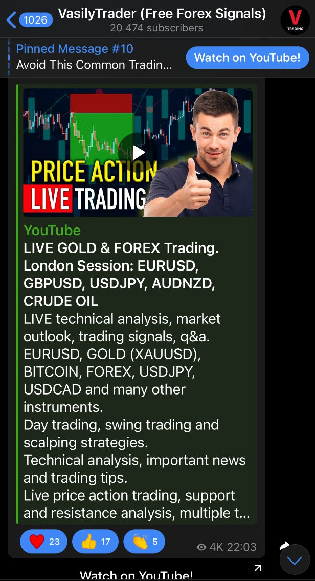 top forex signals telegram channel