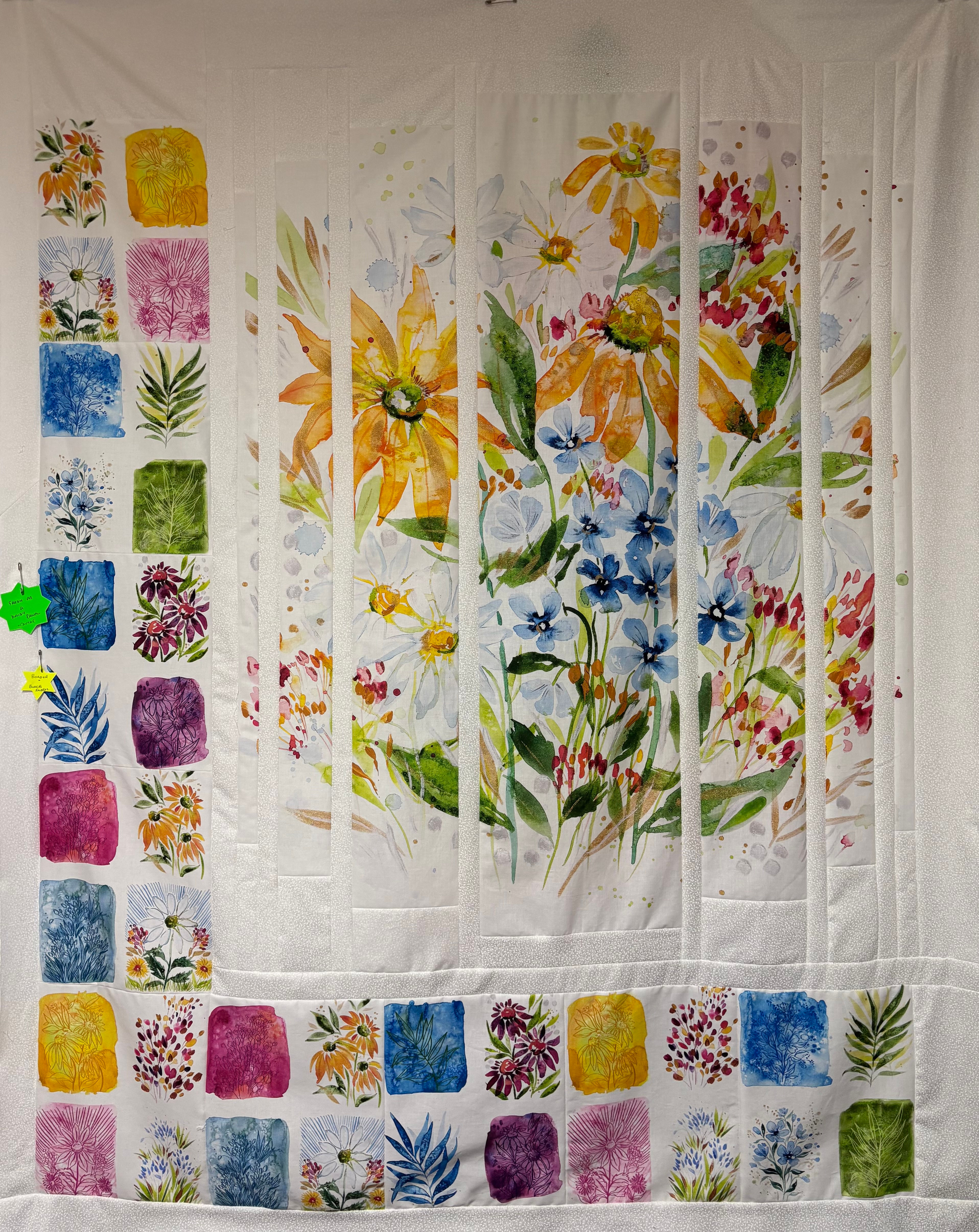 Broken Flowers Lap quilt.