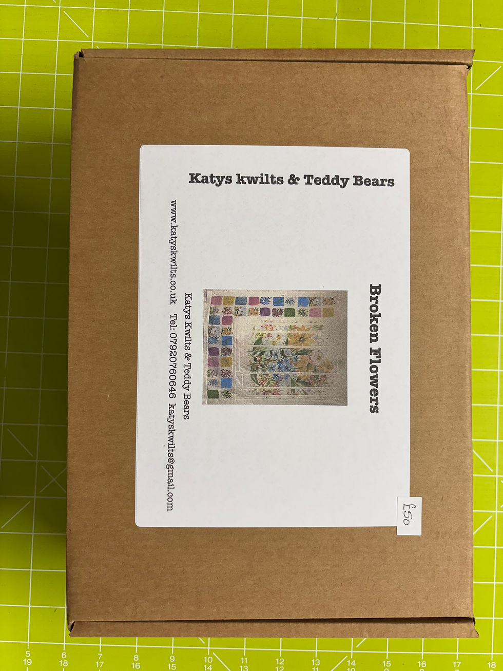 Thumbnail: Broken Flowers Lap quilt.