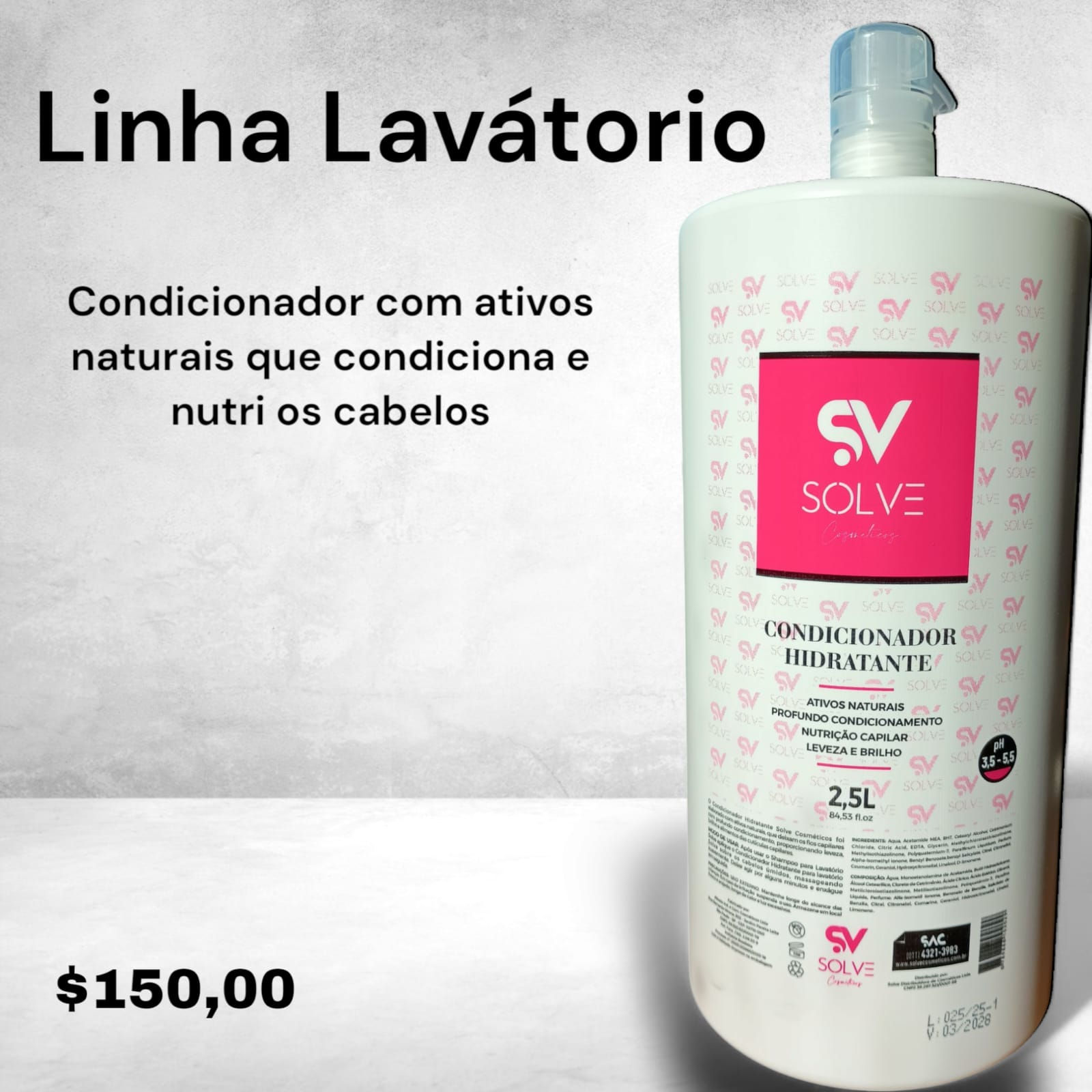 Linha Lavatório Condicionador Hidratante 2500mL