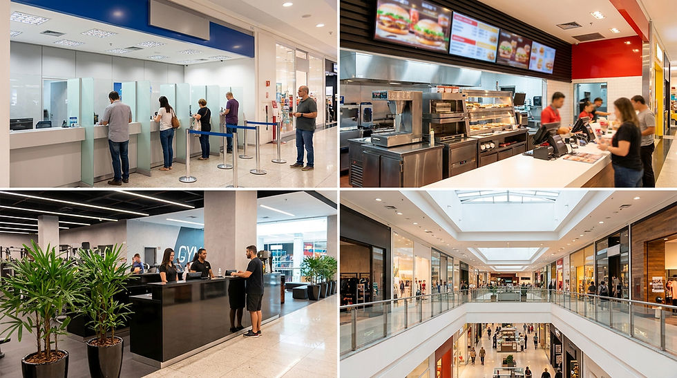 Diferentes tipos de comércio avaliados por cliente oculto em São Paulo, capital e interior