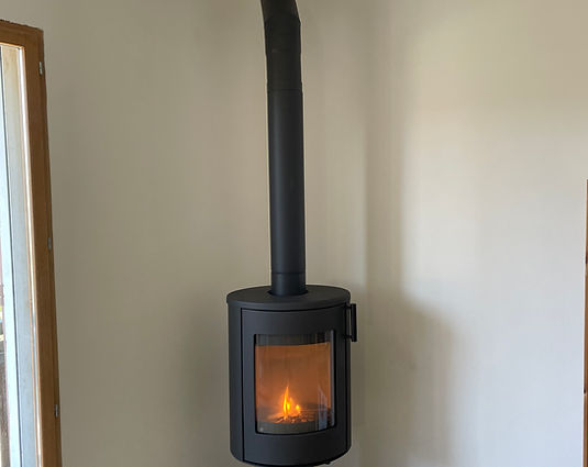 Septembre 2023 : Installation d'un poêle à bois Bûches à St Martin d'Uriage (38410)