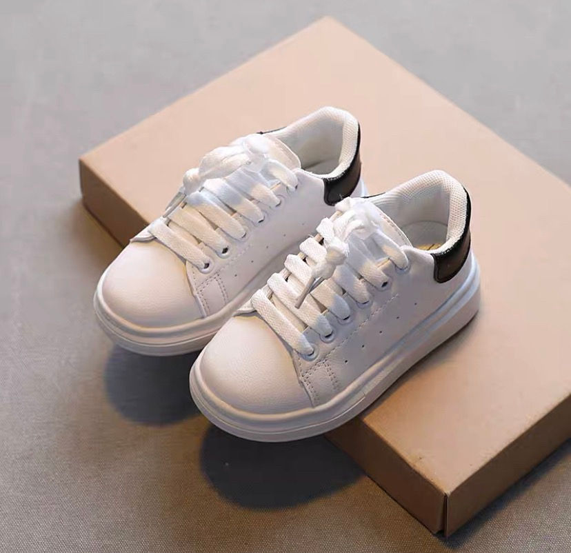 縮圖：童鞋｜百搭休閒麥坤小白童鞋