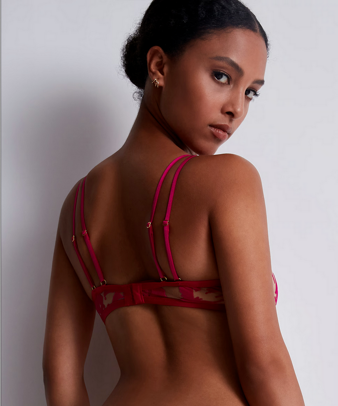 Aubade Wild Vibration LLN12 Bügel-BH hot pink Rückansicht