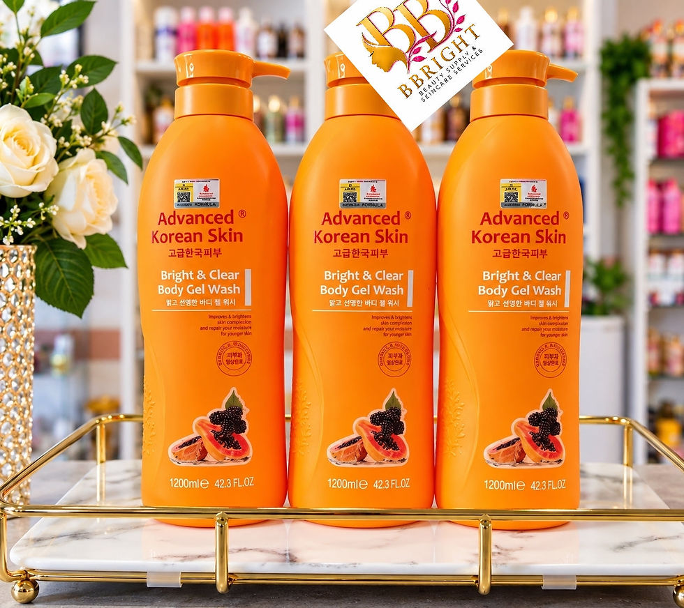 Advanced Korean Skin Bright & Clear Body Gel Wash Papaya & Mulberry Extracts.1200ml(Price is for one piece)