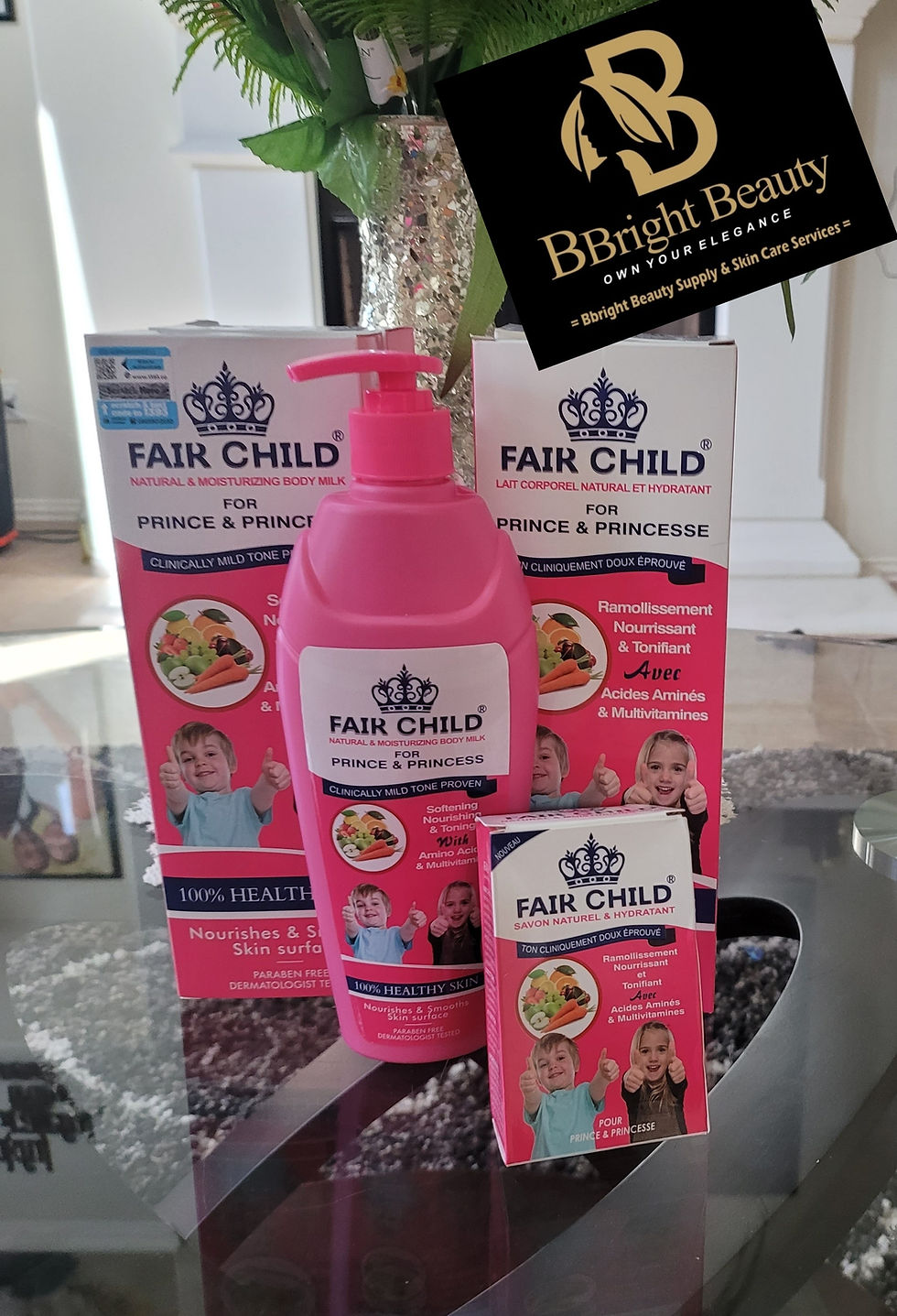 Fair Child Natural and Moisturizing Body Milk with Amino Acids & Multivitamins + Soap