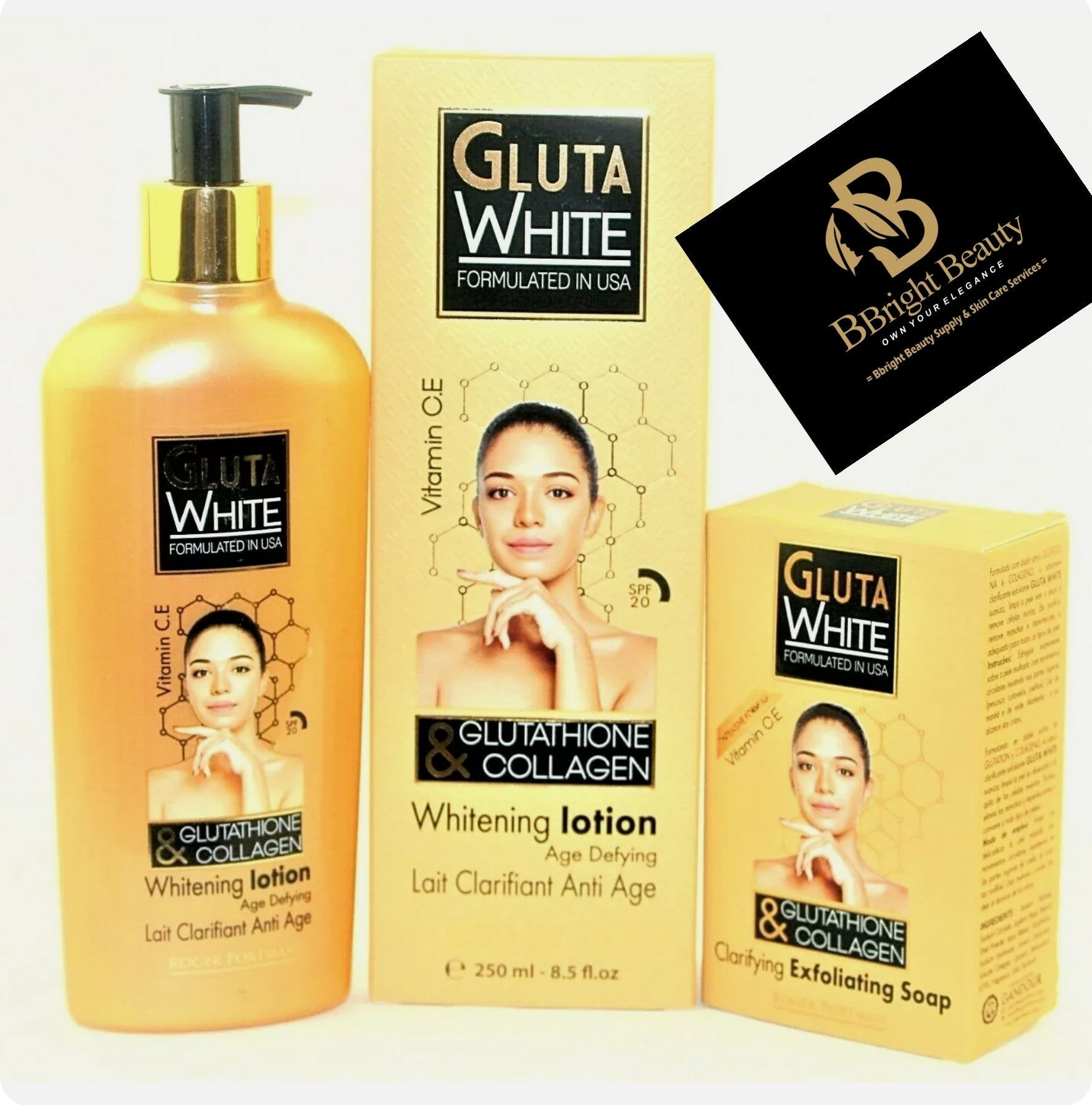 Gluta  Age Defying Lotion 250ml+Soap 190g