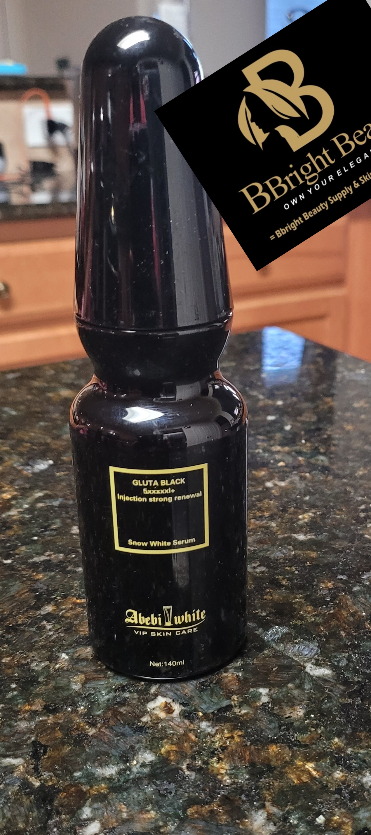 Abebi whit Gluta Black 5xxxxx+ snow whit serum replaces the glutathione inj glut
