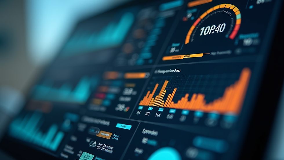Close-up view of a digital dashboard showing energy consumption metrics