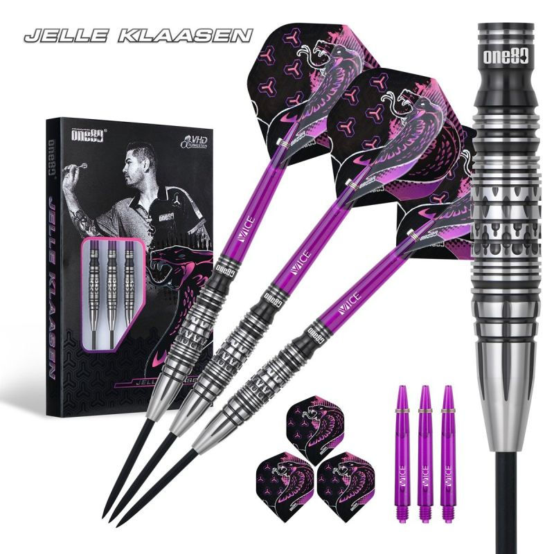 ONE80 Jelle Klaasen V3 90% Steeldarts 21/23/25 Gramm – Standard – Aydartshop