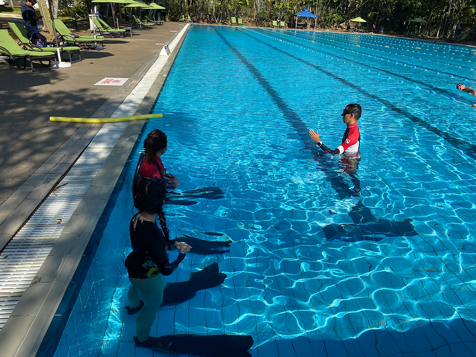 Skills Demo by Freedive Instructor