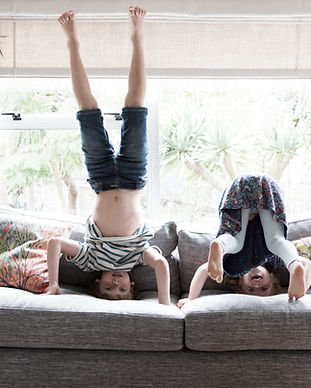 Children Doing Headstands