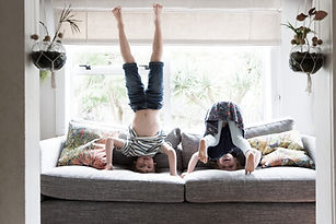Children Doing Headstands