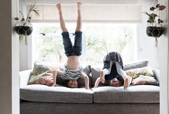 Children Doing Headstands