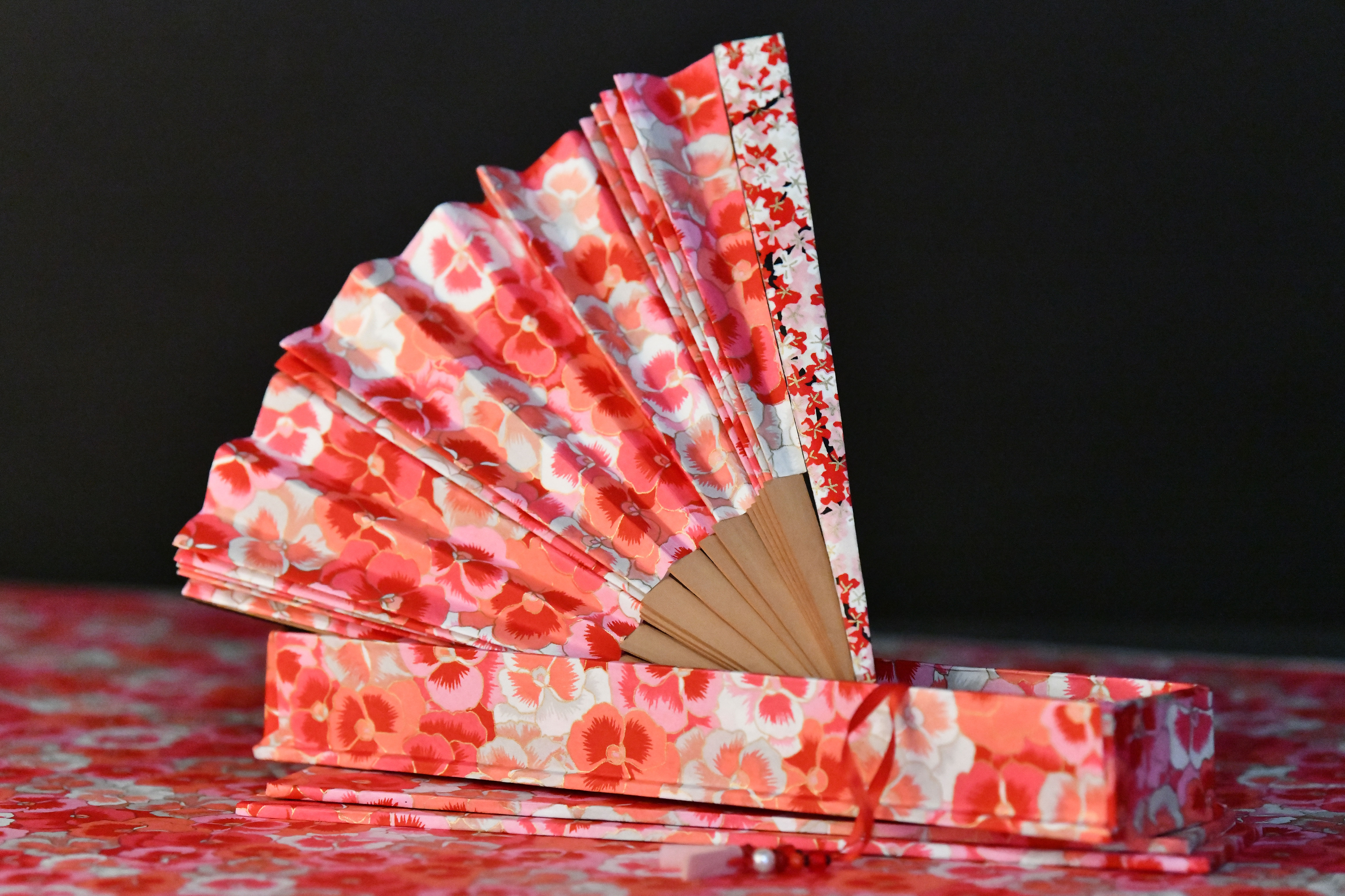 Eventail "full bloom" / "cherry"