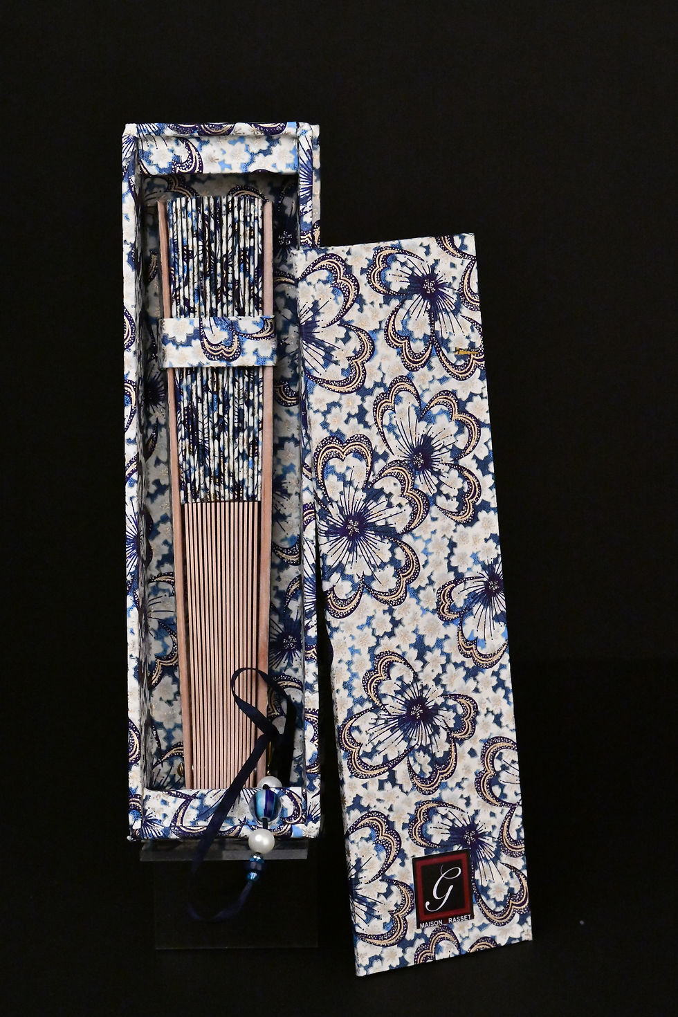 Miniature : Eventail "malva"