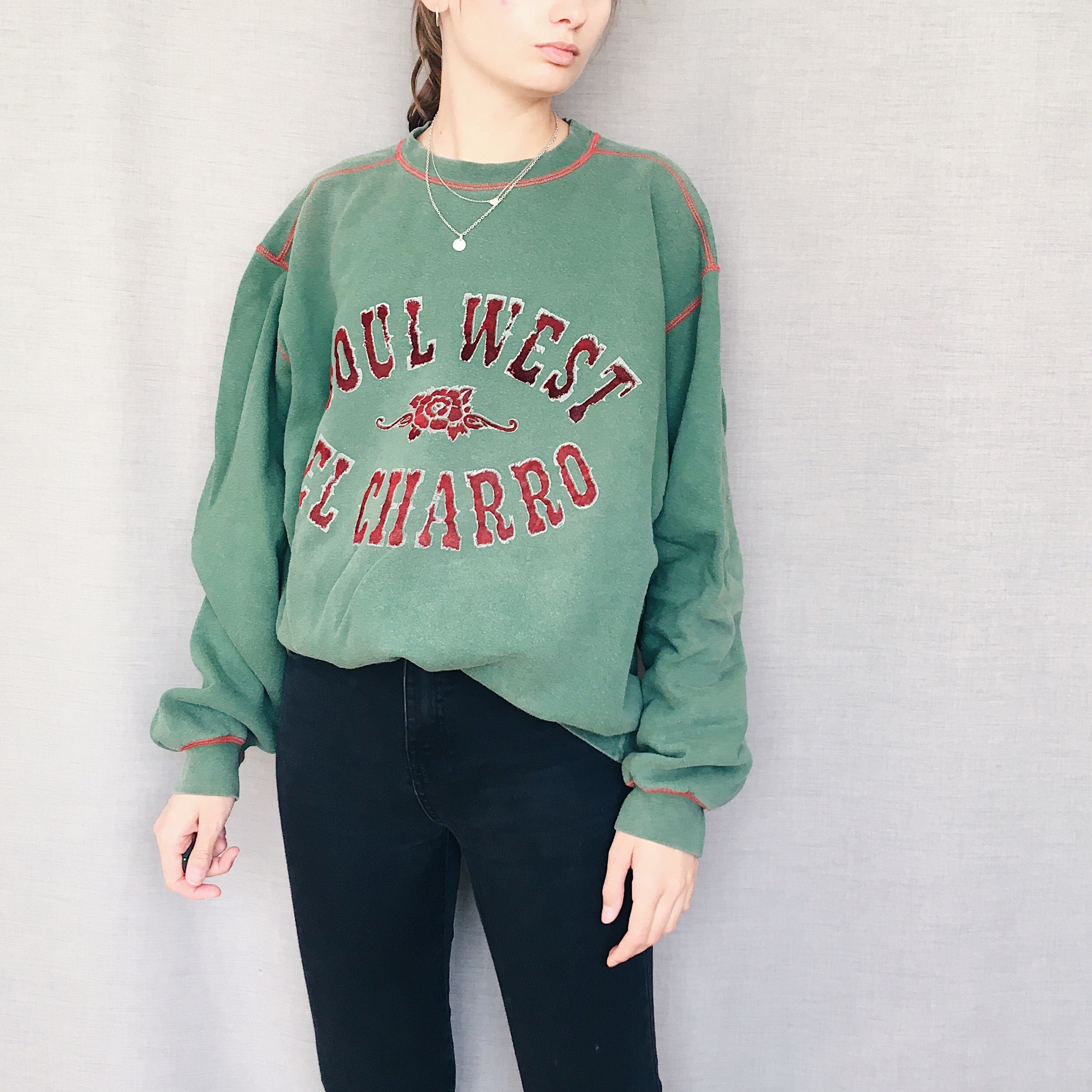 Forest green sweatshirt