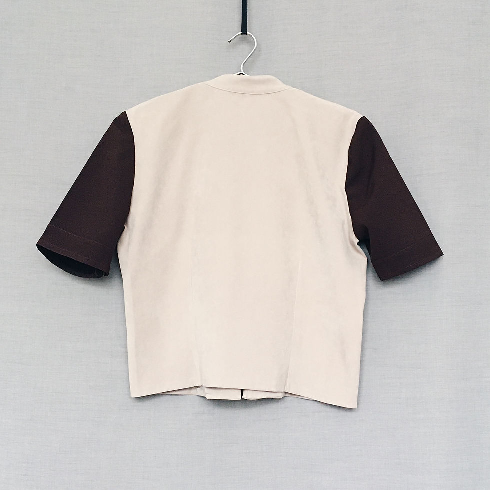 Thumbnail: Brown color-blocked top