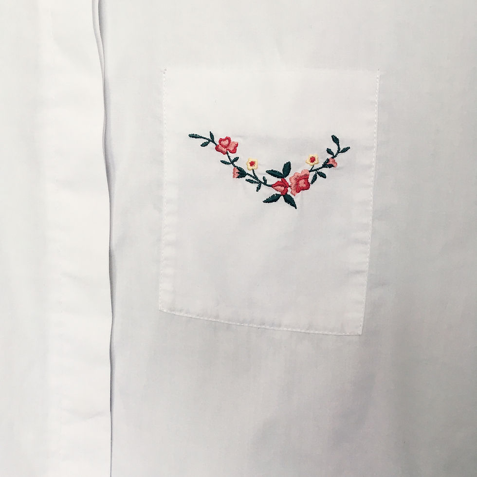 Thumbnail: Floral-embroidered shirt