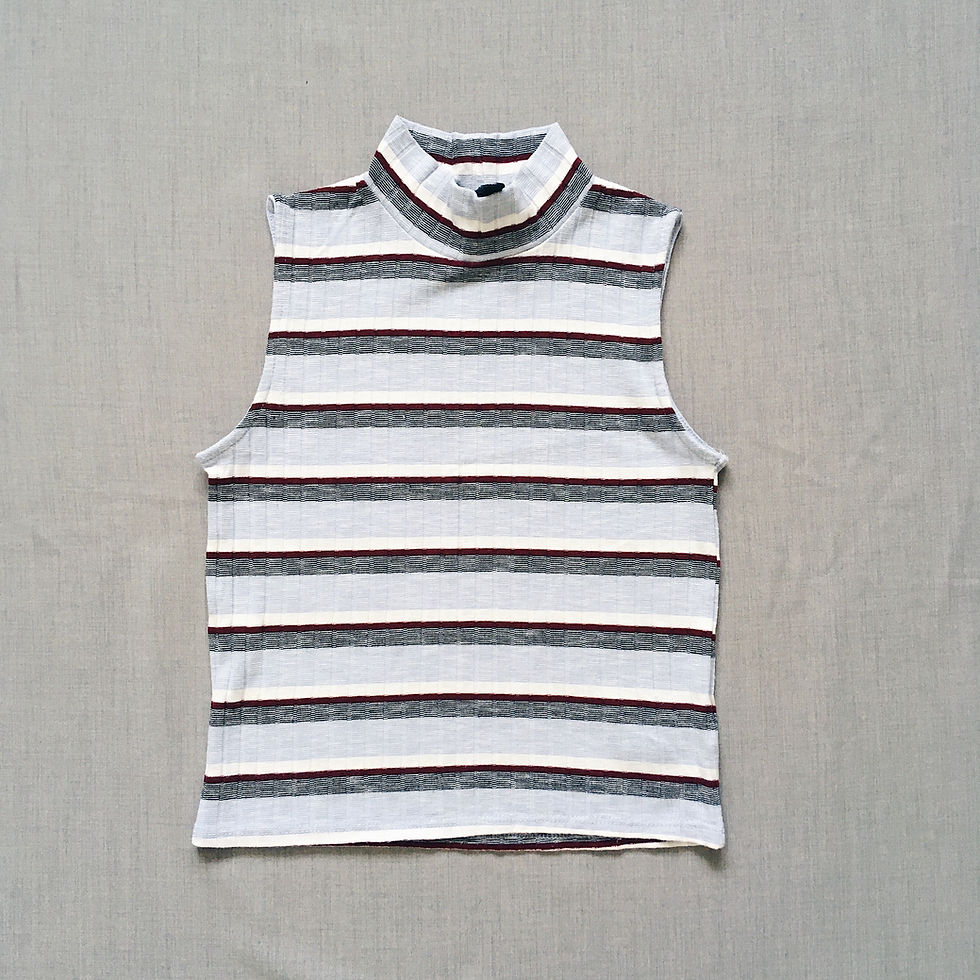 Thumbnail: Striped mock neck top