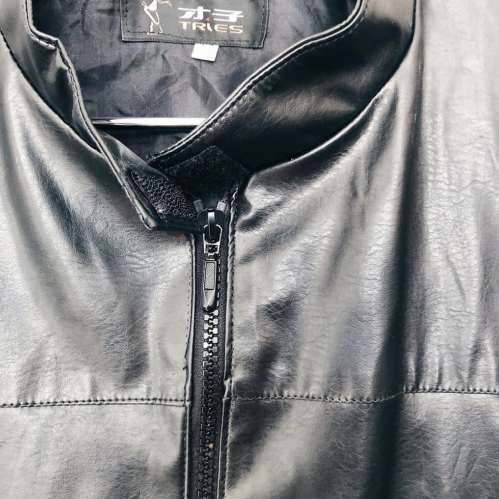 Thumbnail: Black pleather jacket