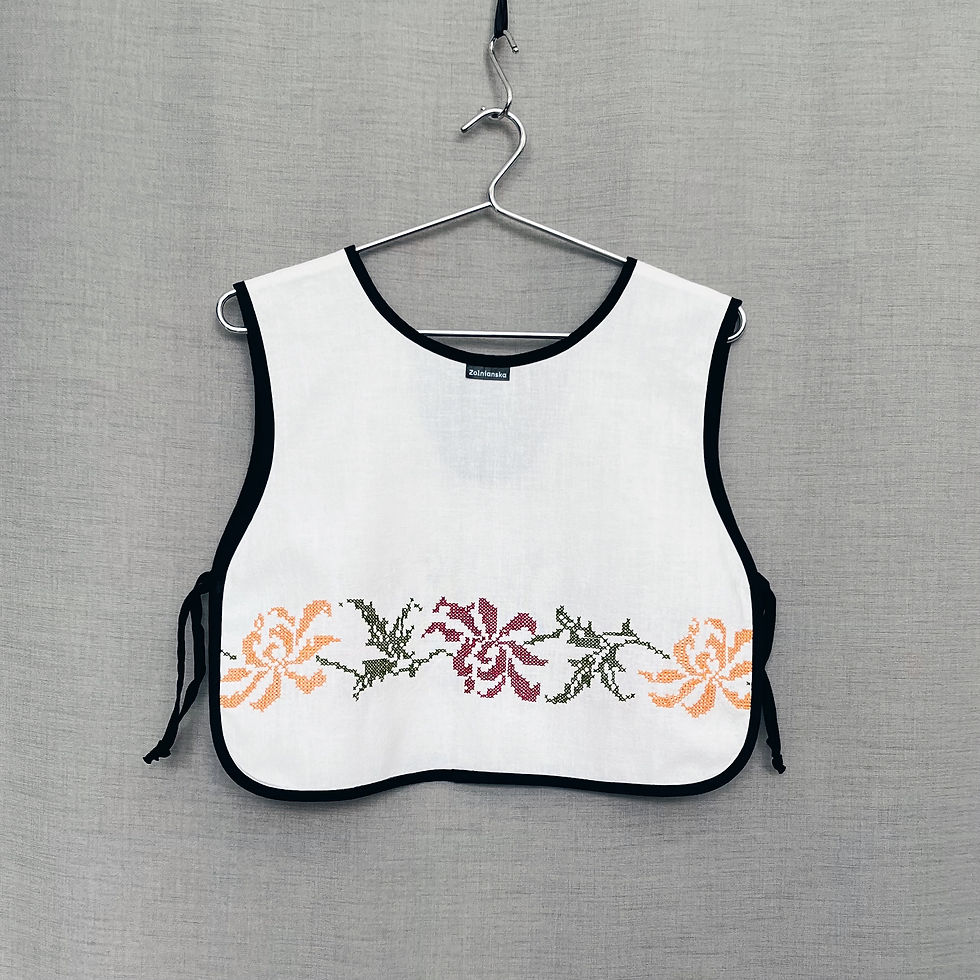 Thumbnail: Shorter & more narrow upcycled vest top