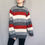 Thumbnail: Red&gray striped sweater