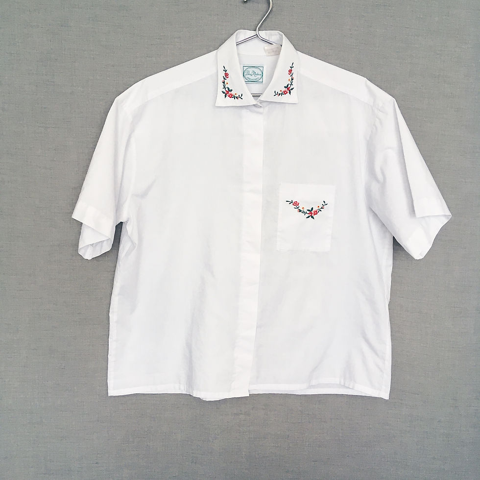 Thumbnail: Floral-embroidered shirt