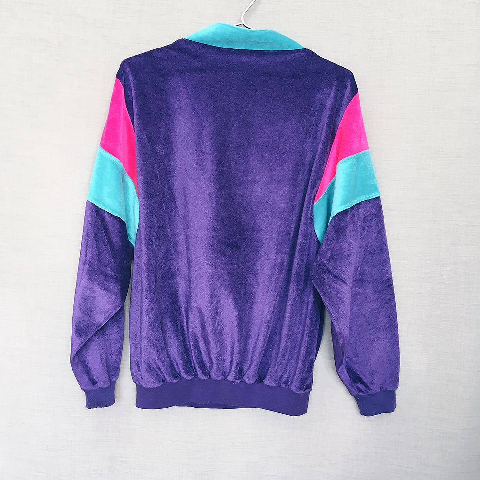 Thumbnail: Purple velour sweatshirt