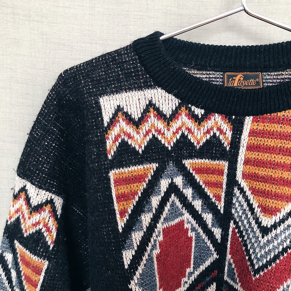 Thumbnail: Warm-toned pattern sweater