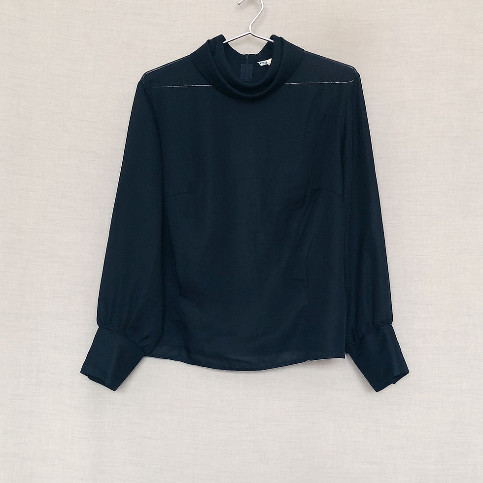 Thumbnail: Sheer black blouse