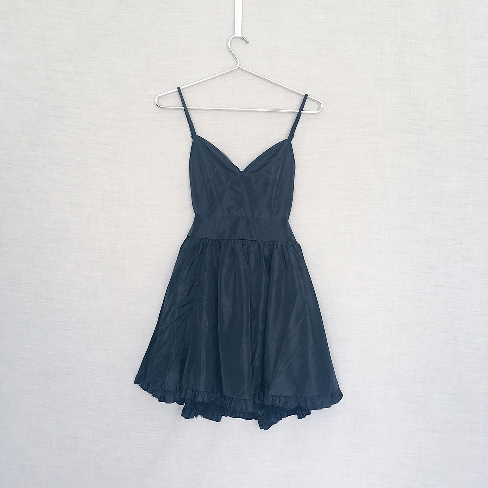 Thumbnail: Black open back dress