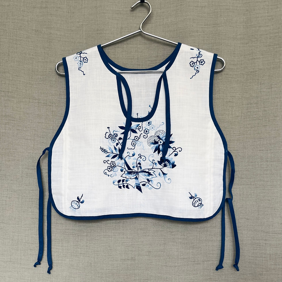 Thumbnail: Shorter & more narrow upcycled vest top