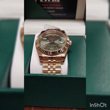 Thumbnail: 40mm rose gold Mint green Roman datejust mod