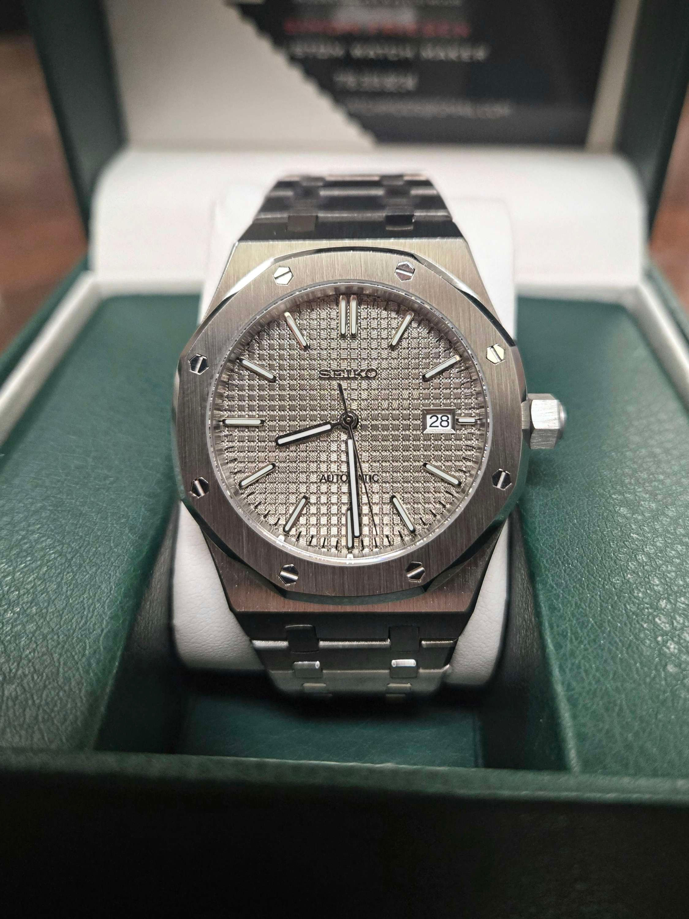 42mm silver Royal Oak mod