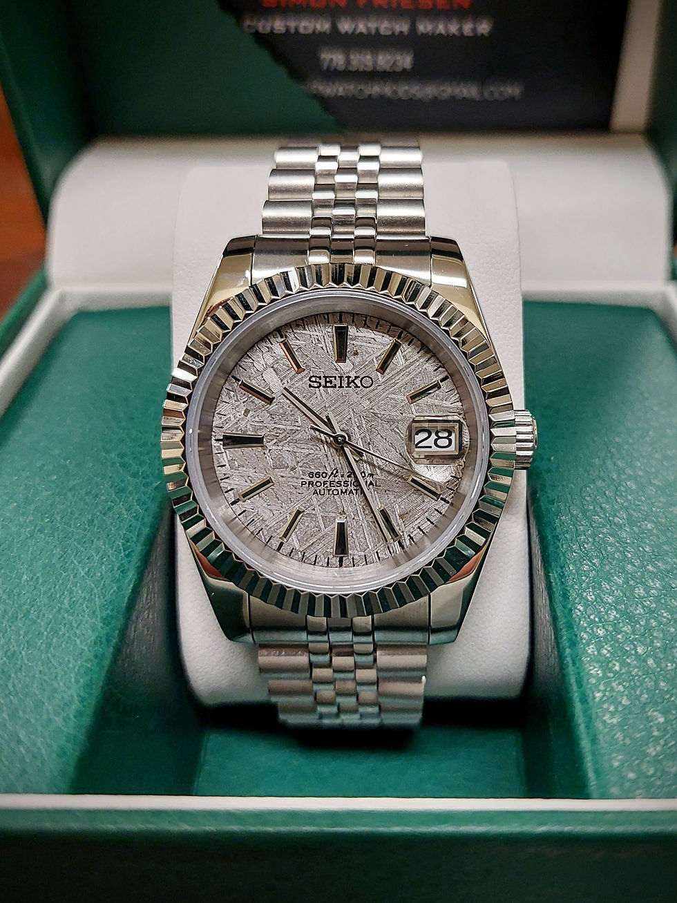 40mm Muonionalusta meteorite dial datejust mod