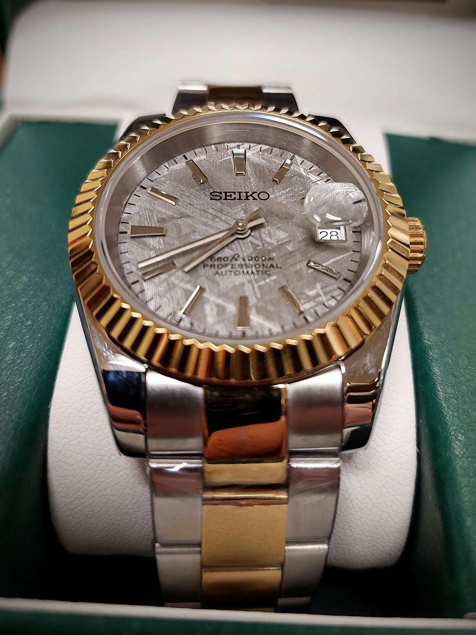Thumbnail: 40mm two tone Meteorite datejust mod