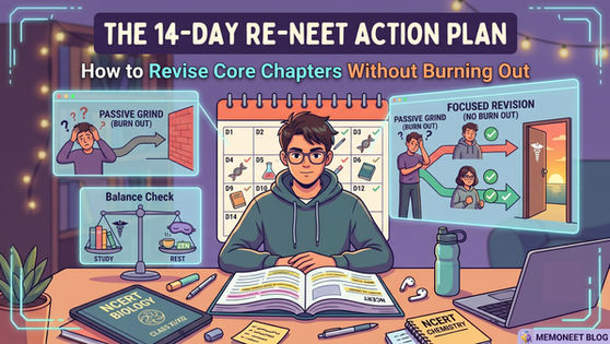 The 14-Day Re-NEET Action Plan: How to Revise Core Chapters Without Burning Out