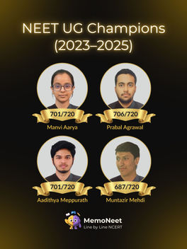 MemoNeet NEET UG Toppers 2023-2025.