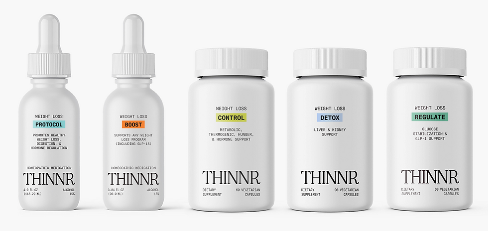 Thinnr_Lineup-ALL homeopathic supplements