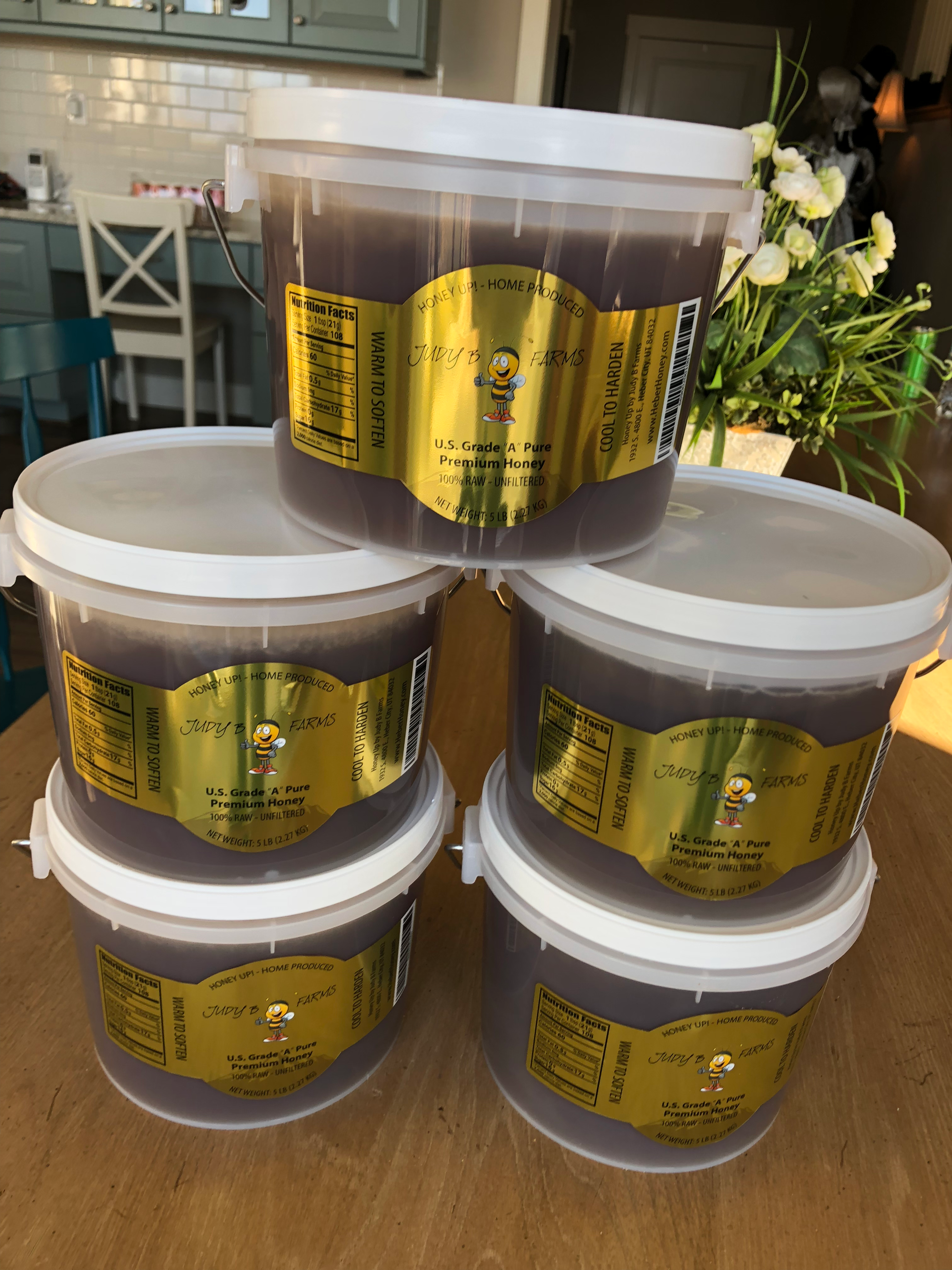 5 or More Buckets of Pure Honey