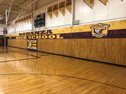bonanza high school gym wrap banner