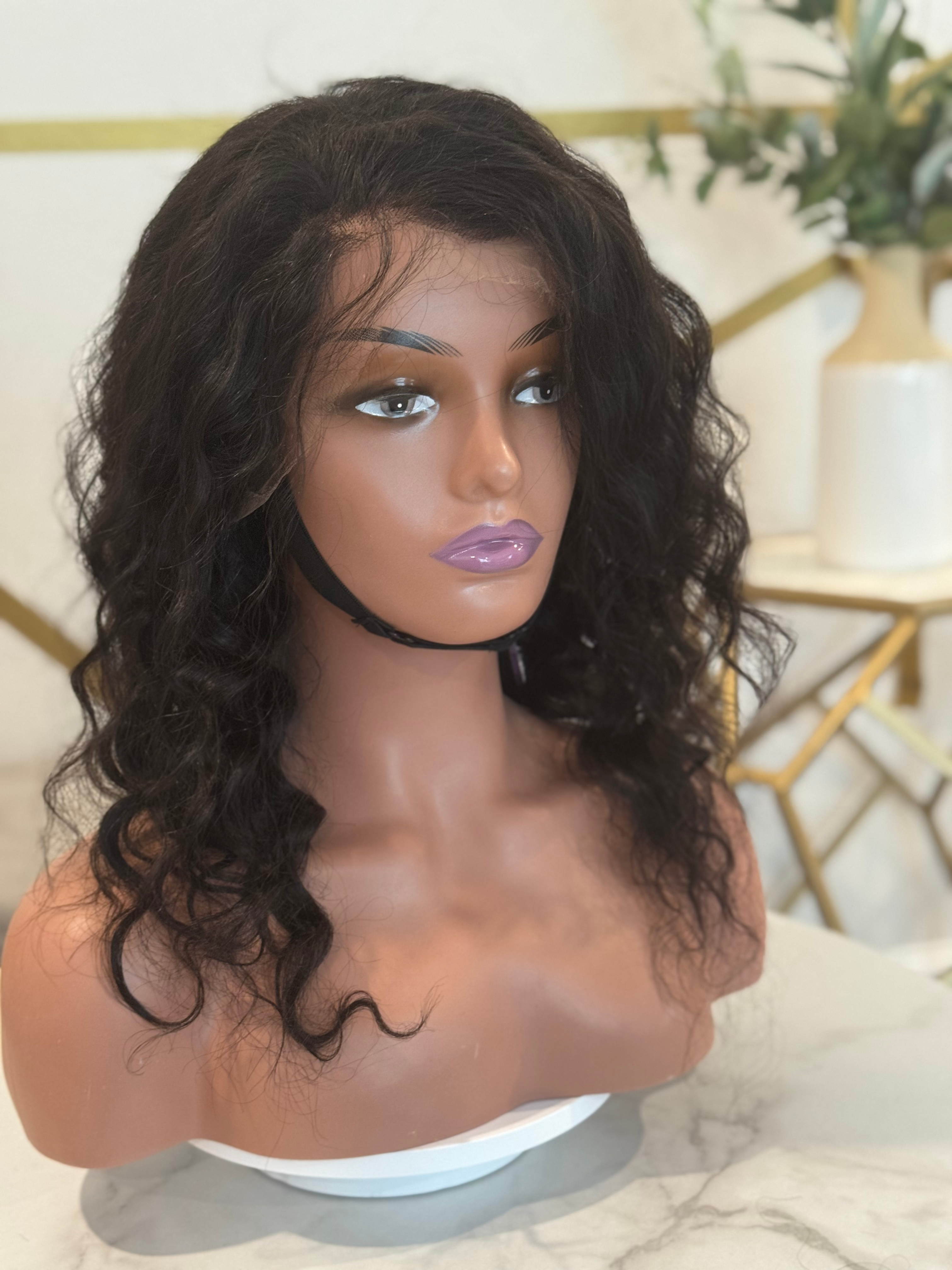 13x4 HD lace, Loose Deep 613 | Natural | Natural w/blonde streak