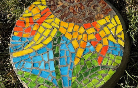 Mosaic Stained Glass Stepping Stone Workshop