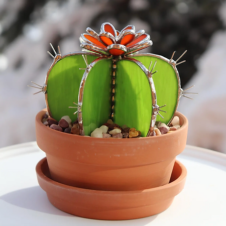 Stained Glass 101 - 3D Stained Glass Cactus