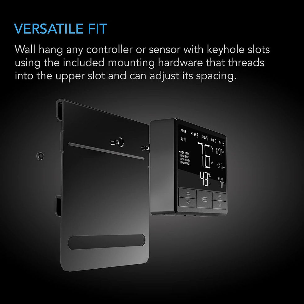 Thumbnail: AC Infinity Grow Tent Mounting Plate 5x6”, Powder Coat Black Steel Platform f