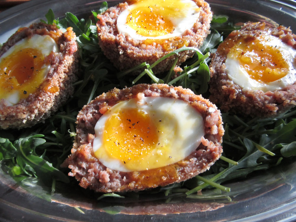 Low Carb Keto, Scotch Eggs, 0 net Carbs.