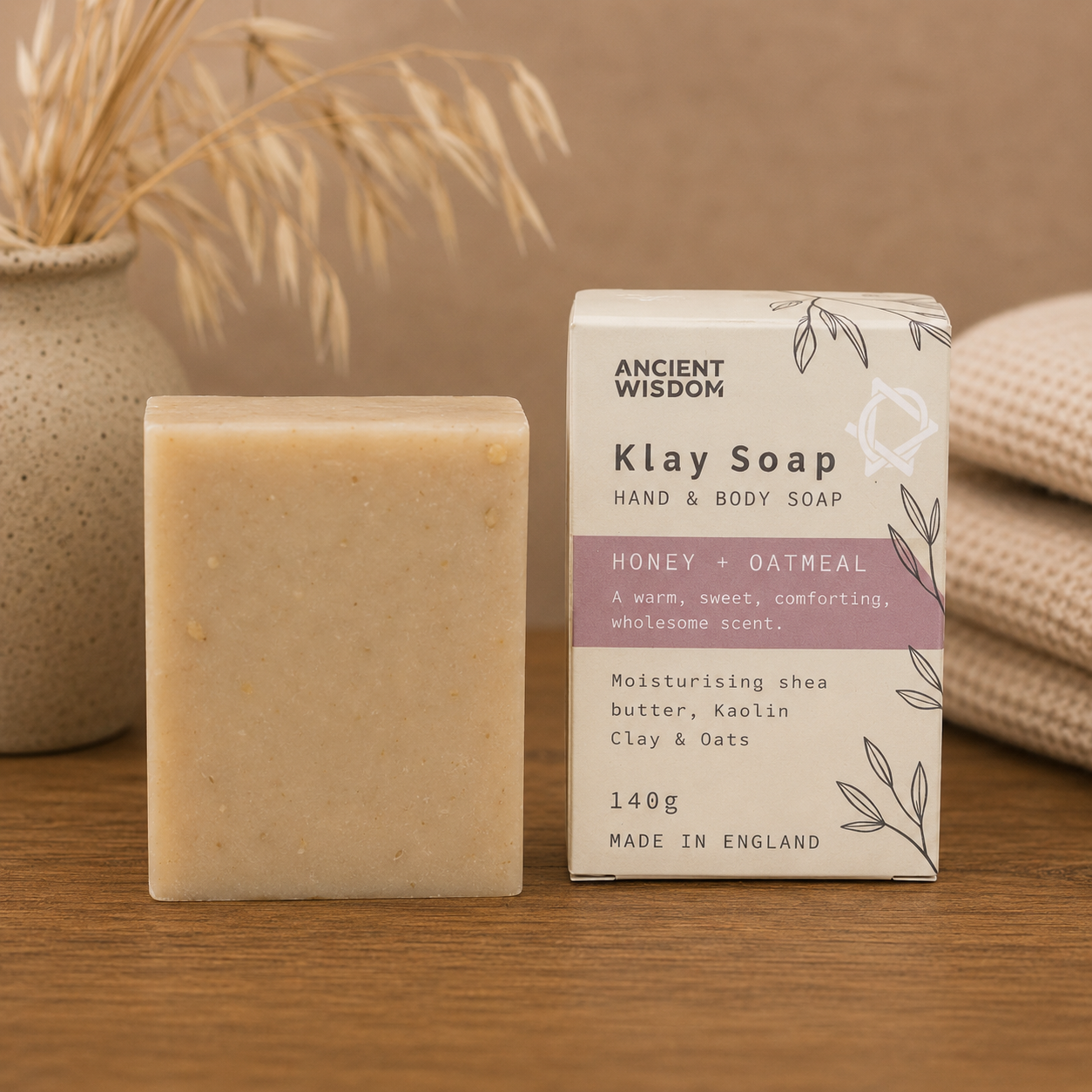 Honey & Oatmeal Kaolin Clay Soap Bar