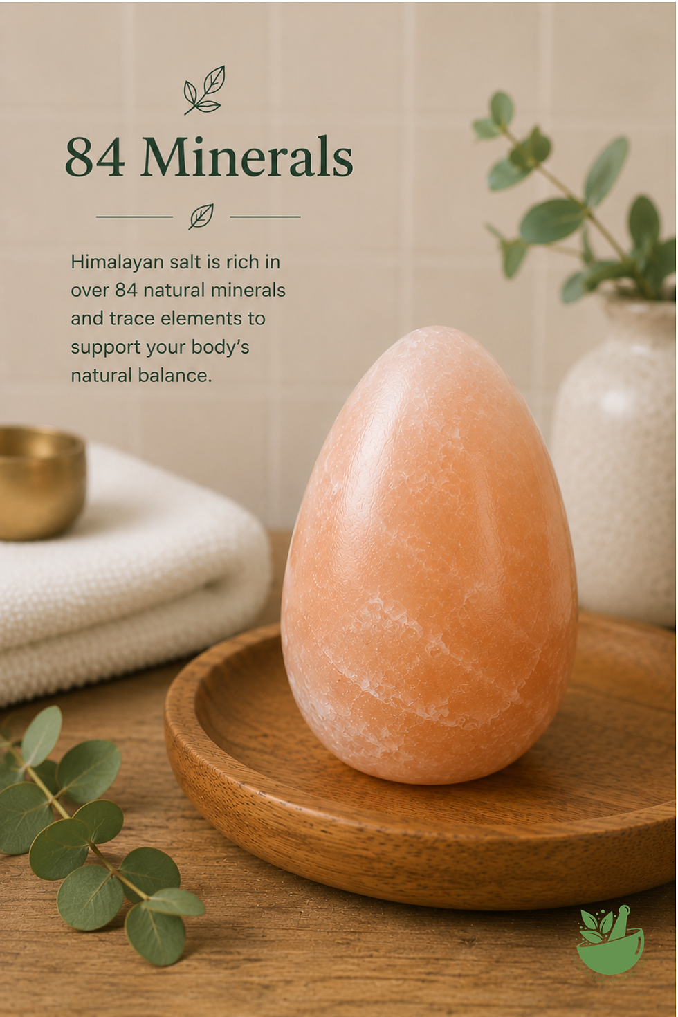Thumbnail: Himalayan Salt Deodorant Egg, Natural Crystal Mineral, Aluminium Free, Plastic F