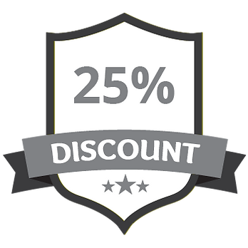 25% Discount Grey